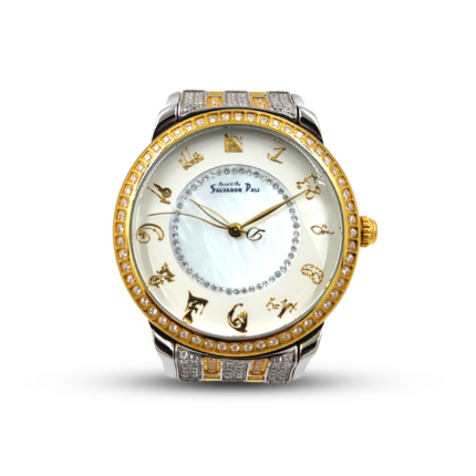 Salvador Dali Semi Sapphire Crystal All Stainless Steel Watch For Men