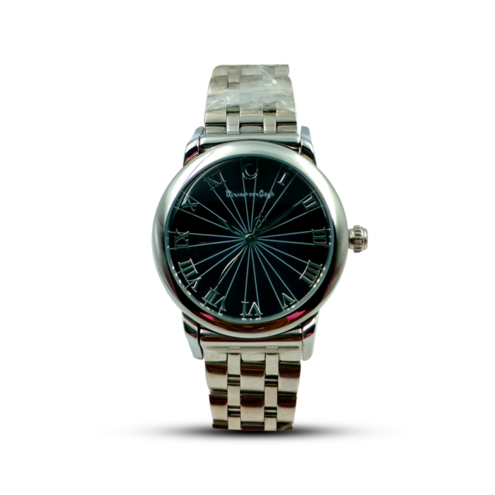Vincent Van Gogh Solid Stainless Steel Black Dial Analog Watch For Men