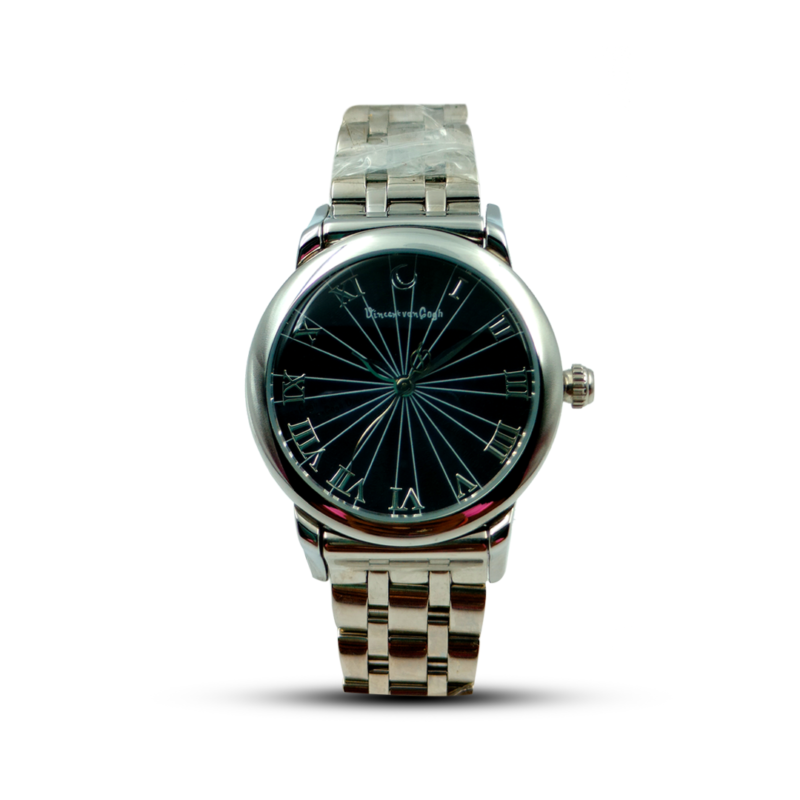 Vincent Van Gogh Solid Stainless Steel Black Dial Analog Watch For Men
