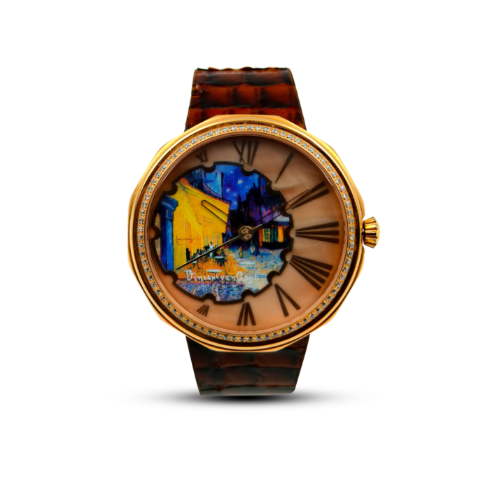 Vincent Van Gogh Solid Stainless Steel Rose Gold Dial Analog Watch For Men