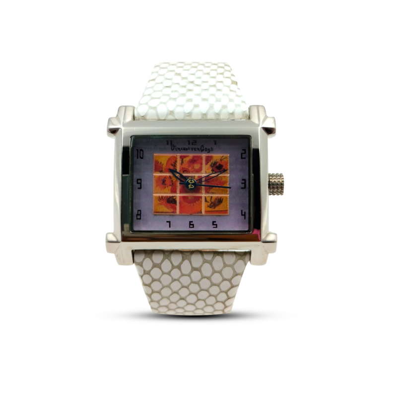Vincent Van Gogh Solid Stainless Steel White Dial With Art Work Analog Watch For Men