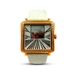 Vincent Van Gogh Solid Stainless Steel With White Band Analog Watch For Men