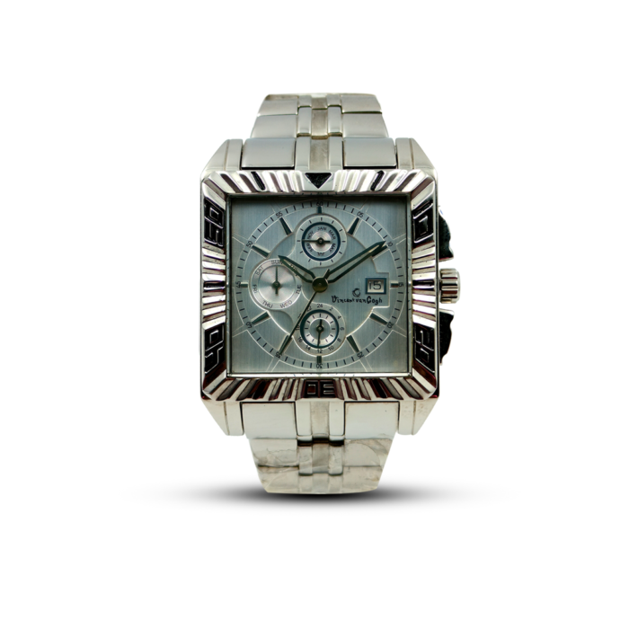 Vincent Van Gogh Solid Stainless Steel Chronograph Calendar Watch For Men