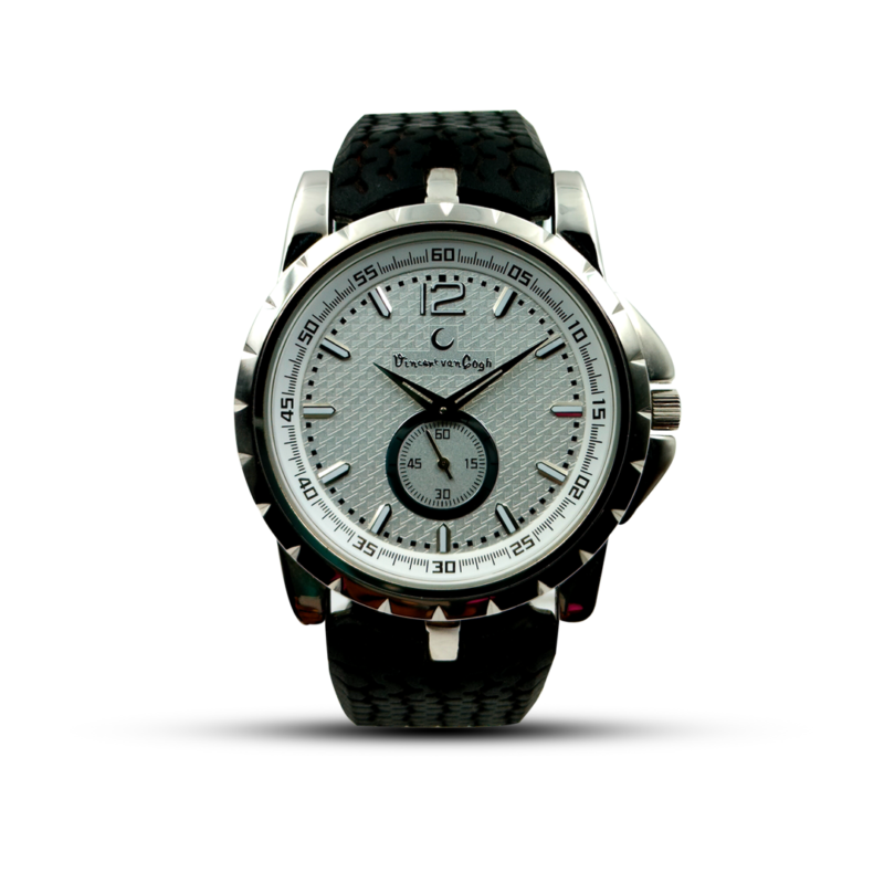 Home LIMITED EDITION VINCENT VAN GOGH WRIST WATCHES Vincent Van Gogh Solid Stainless Steel White Dial Analog Watch For Men Vincent Van Gogh Solid Stainless Steel White Dial Analog Watch For Men