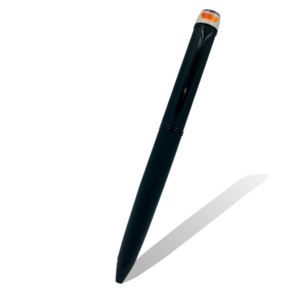 black-pen-with-gemstone-red-carnelian